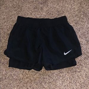 black nike shorts